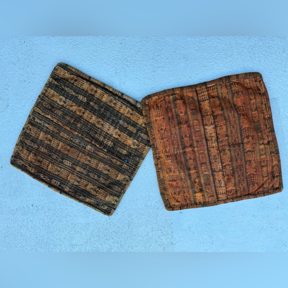Vintage Huipil Hand Embroidered Cushion Covers - Picture 3 of 5